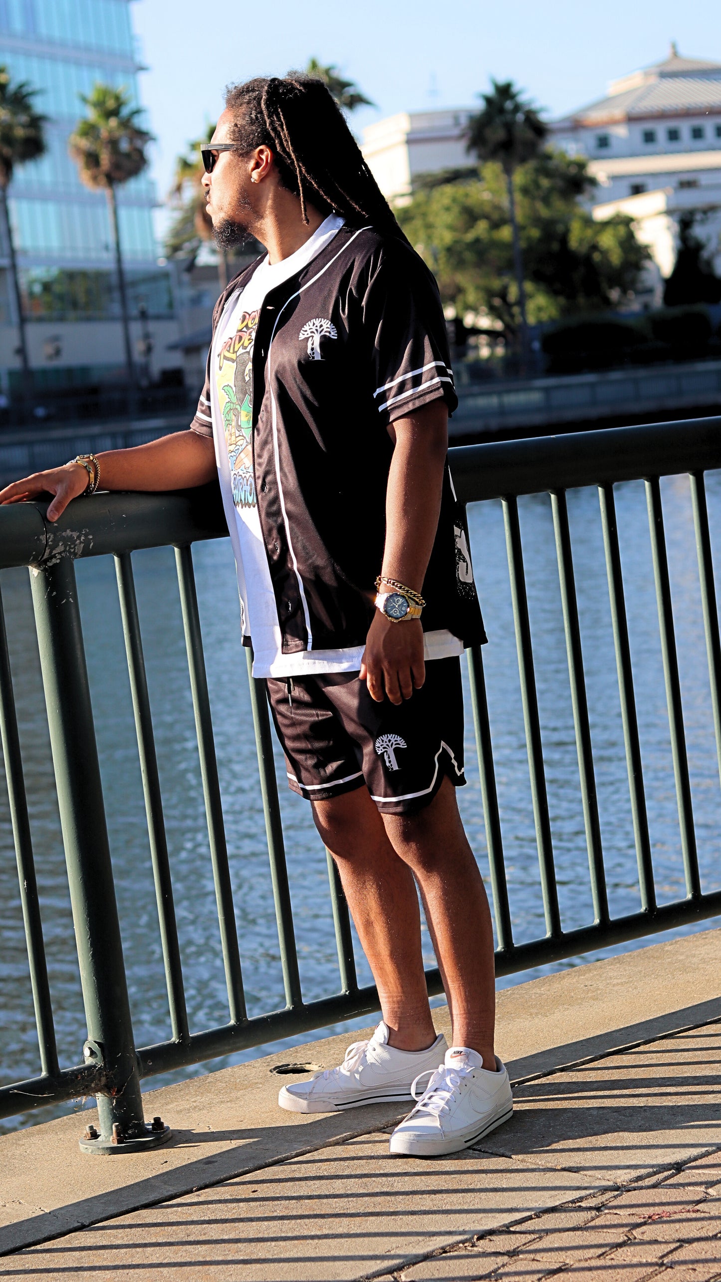 Mesh Baseball Short Set - Panther Party Edition